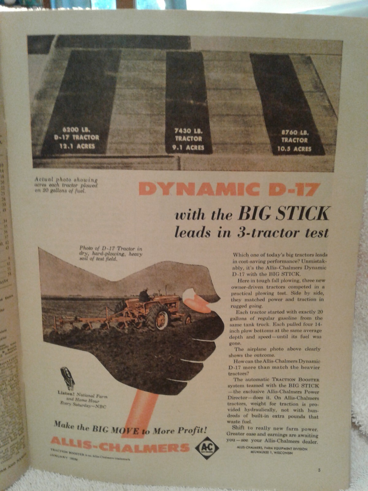 January 1959 FARM & RANCH mag SOUTHERN AGRICULTURIST adver edition 4 chickens