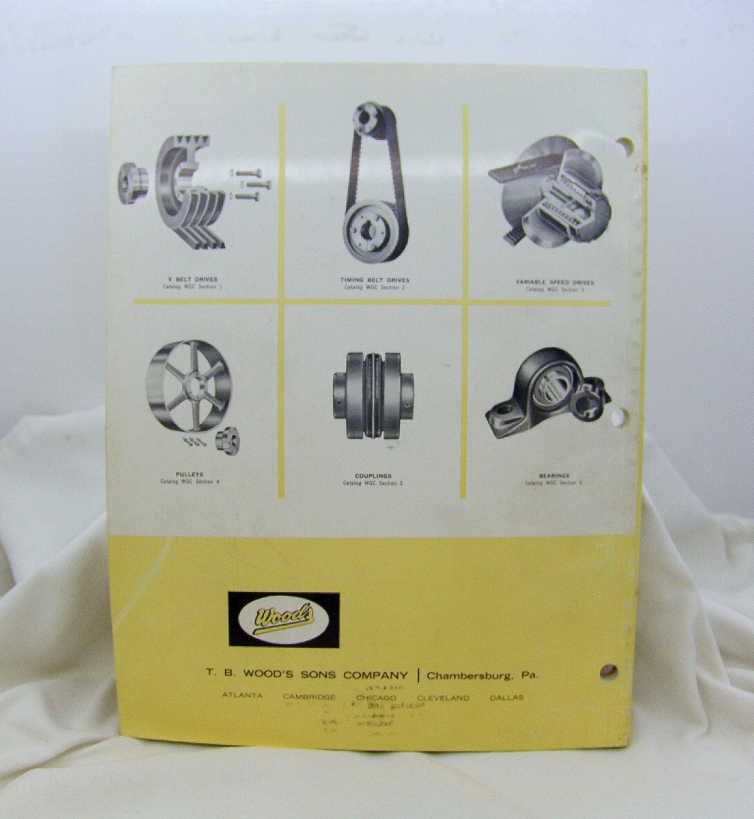 Vintage Wood’s V-Belt Drives Manual – WGC Section 1! Circa 1961! – NO RESERVE!