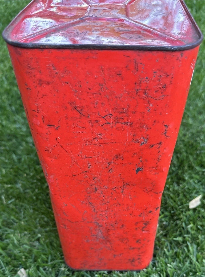 Vintage Jacobsen Metal Fuel Gas Gasoline 2-1/2 Gallon Tank Can Power Mowers