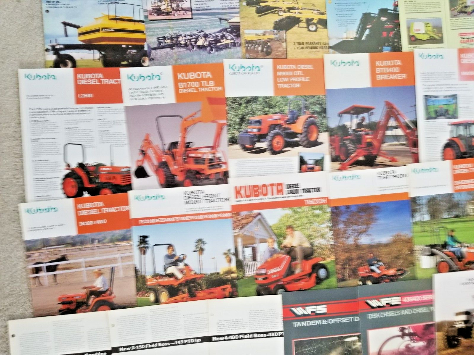 10 Pounds Of Tractor and Implement Brochures/Spec Sheets – 150+ 1980’s and Up