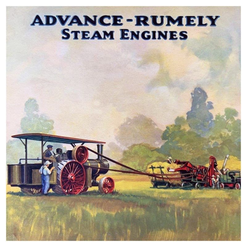 Advance Rumely Steam Engines NEW Sign 28″ Dia. Square AMERICAN STEEL