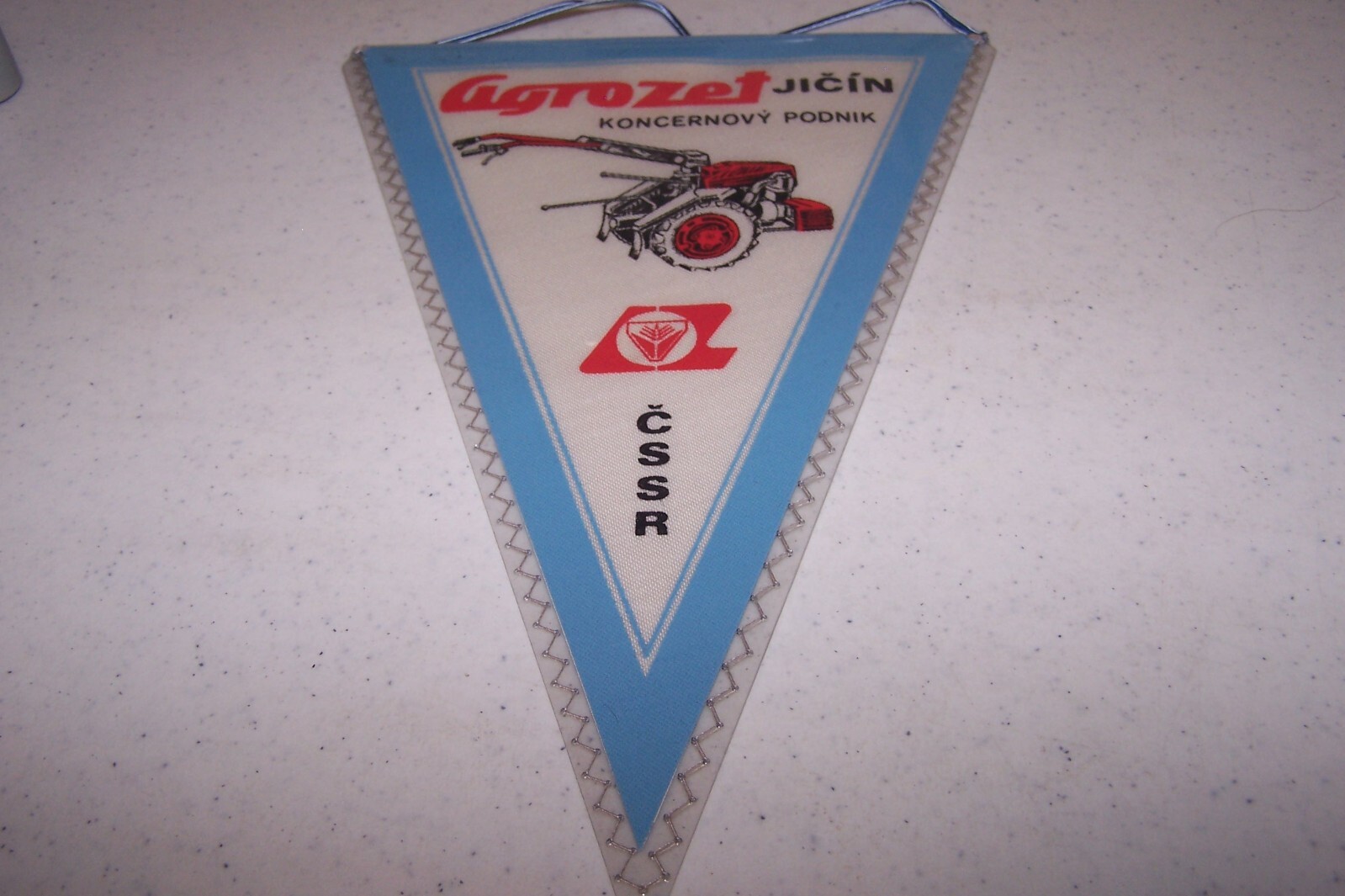Agrozet Jicin Koncernovy Podnik CSSR Hanging Tractor Banner NEW Collectible RARE