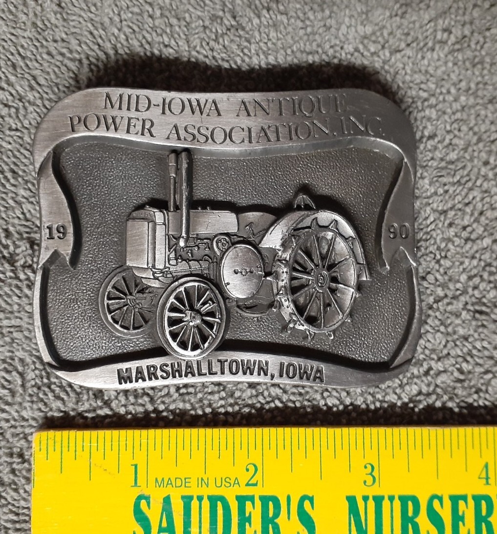 1990 Mid-Iowa Antique Power Association, Inc., Marshalltown, Iowa Belt Buckle