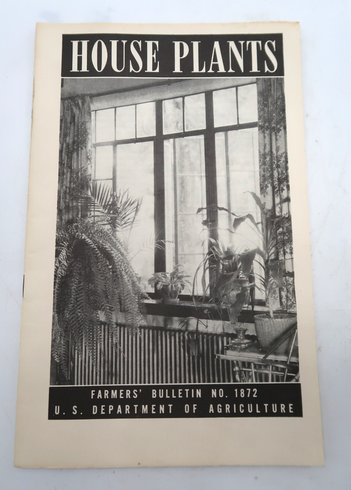 1941 USDA Farmers’ Bulletin No. 1872 House Plants Ephemera Furman Lloyd Mulford