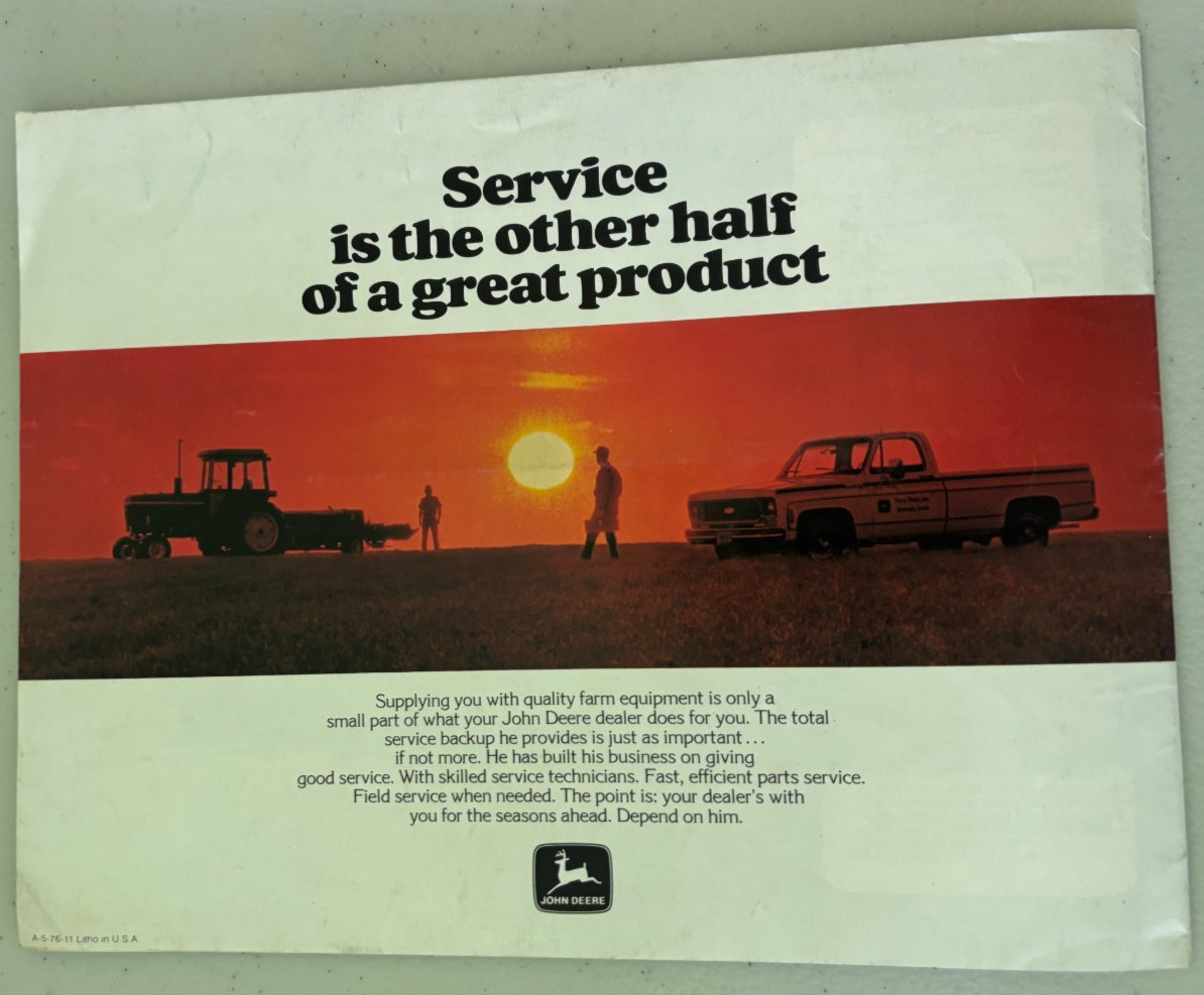 John Deere Drawn & Mounted Chisel Plows For 1976 Brochure DCPA26