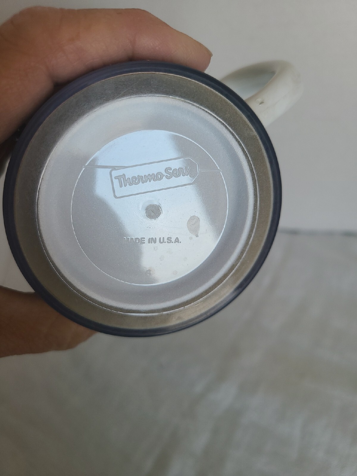 VTG. Thermo-Serv FS Seed Corn “Green Plan” Plastic Insulated Coffee Mug Cup;USA
