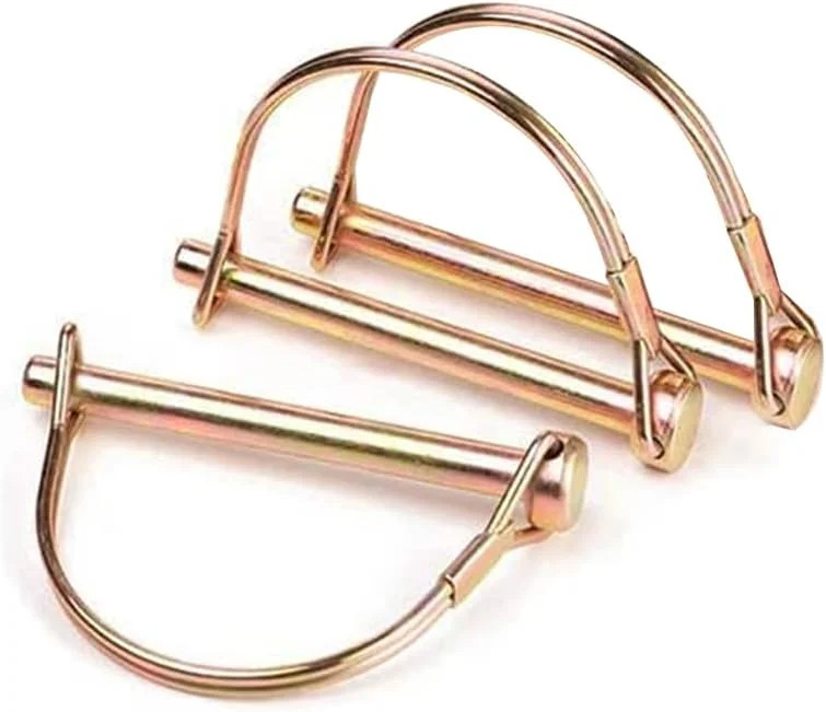 10 Pack 1/4×4 Inch Trailer Coupler Pin Set, Heavy Duty Locking Pin Secure Towing