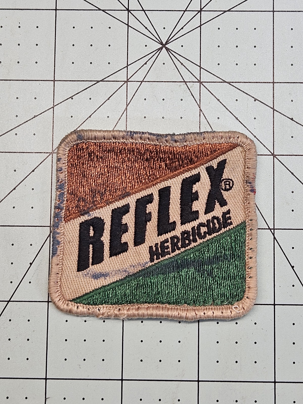 Vintage REFLEX HERBICIDE Embroidered Patch Agriculture Farming Chemical Ad Logo