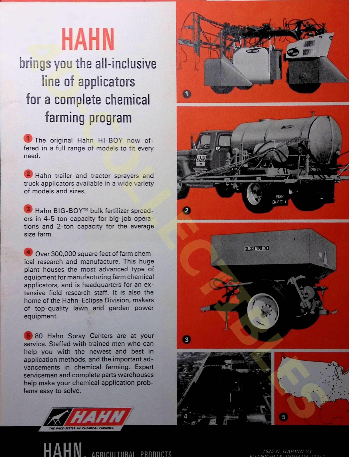 Vintage Farm Brochure Hahn Go-Boy Agricultural Products 1960s