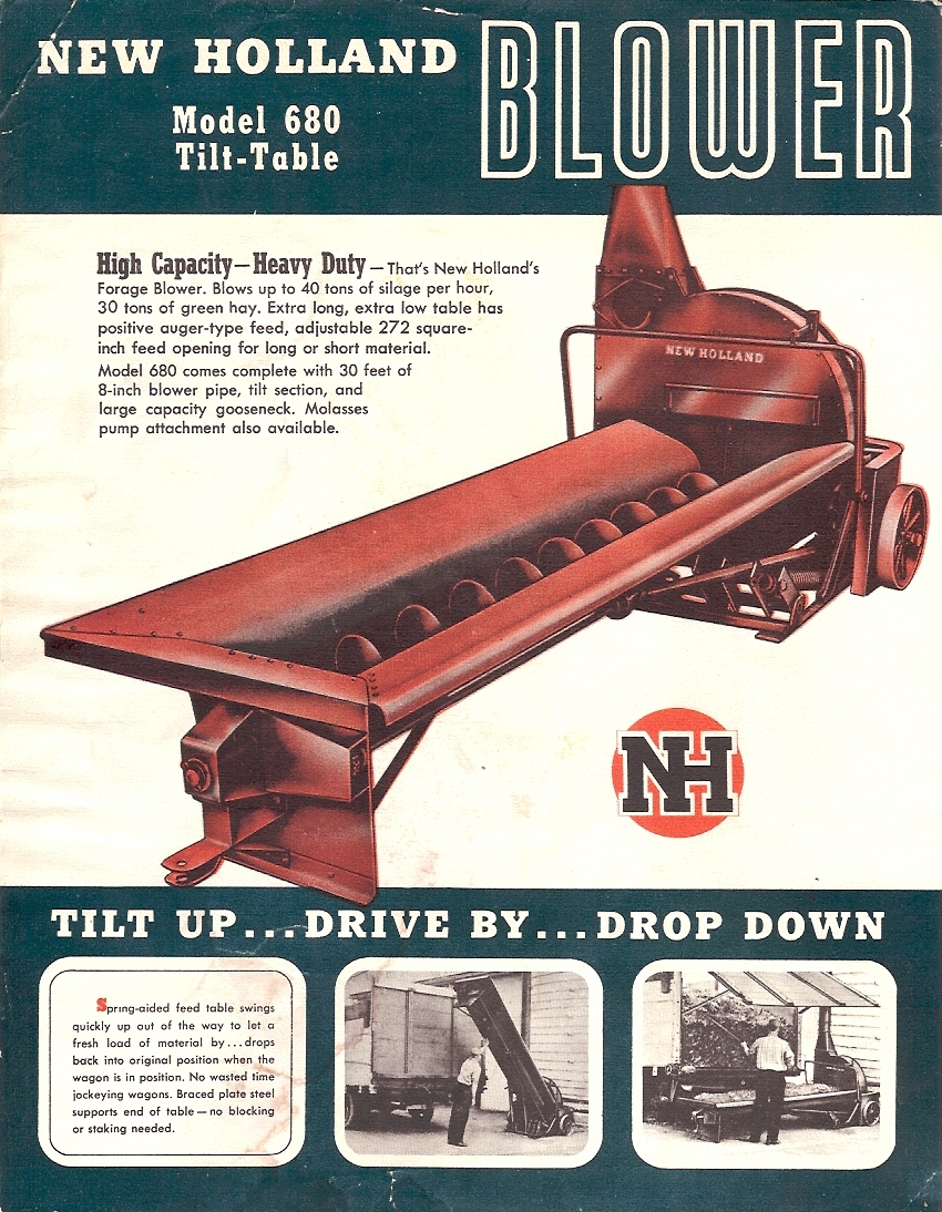 Farm Equipment Brochure – New Holland – 680 – Forage Blower – c1952 (F2942)