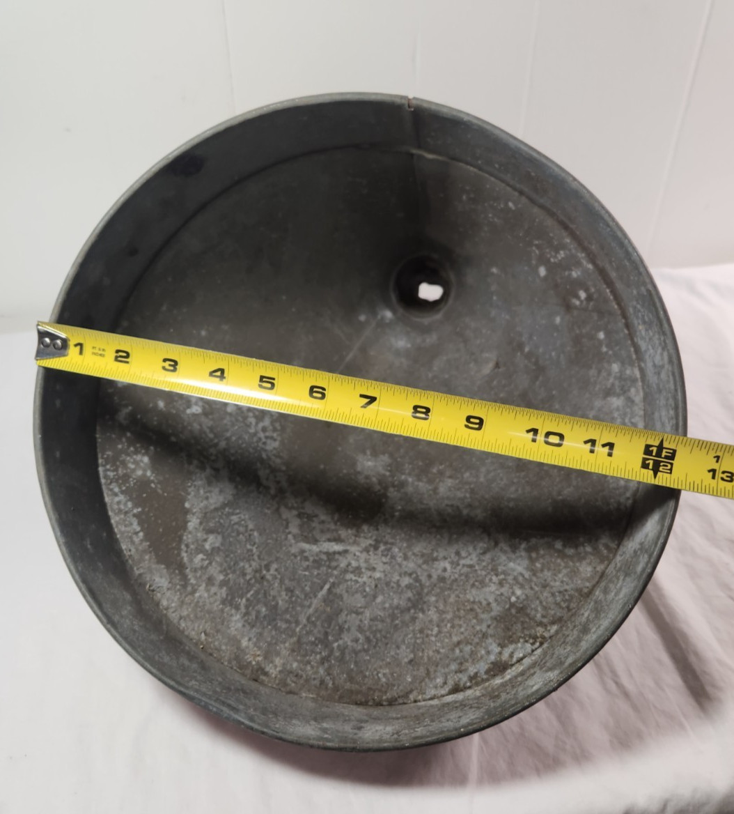 Delphos Funnel Vintage Galvanized Large Metal 14″ Tall 12 1/2″ dia Farm U.S.A.