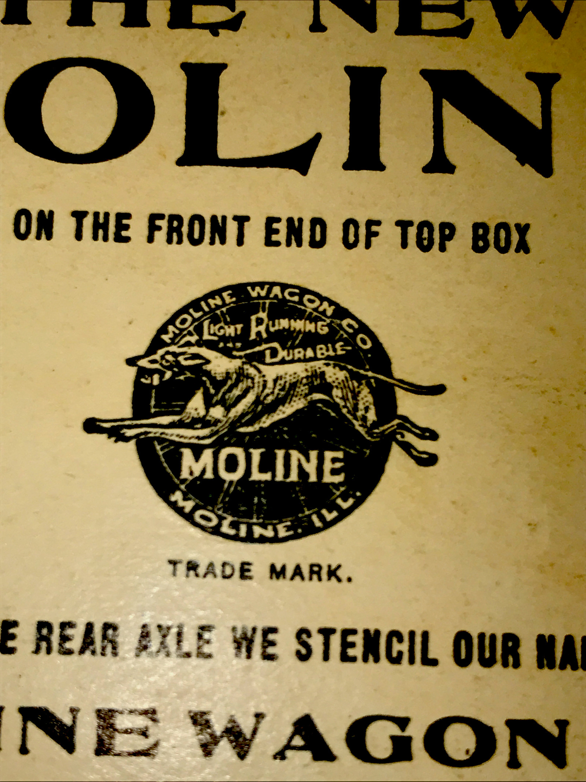 1903 Moline Wagon Co. Farm Advertising – Moline – Illinois