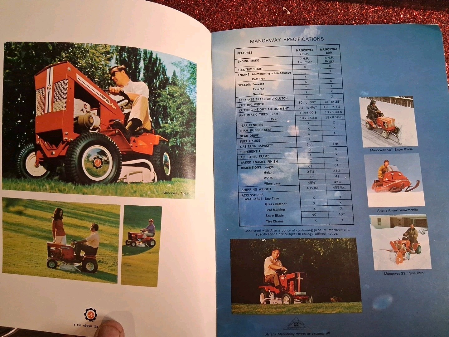 What’s new ariens 1971 lawn tractors booklet brochure Tillers Mowers Free Shippi