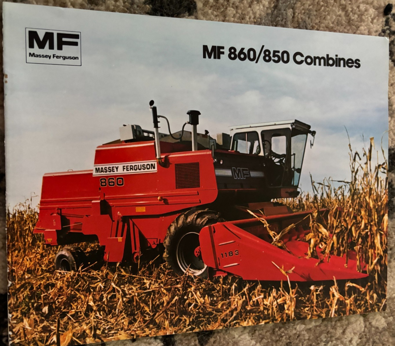 Massey Ferguson 850 860 Combine For 1982 Brochure AMIL26