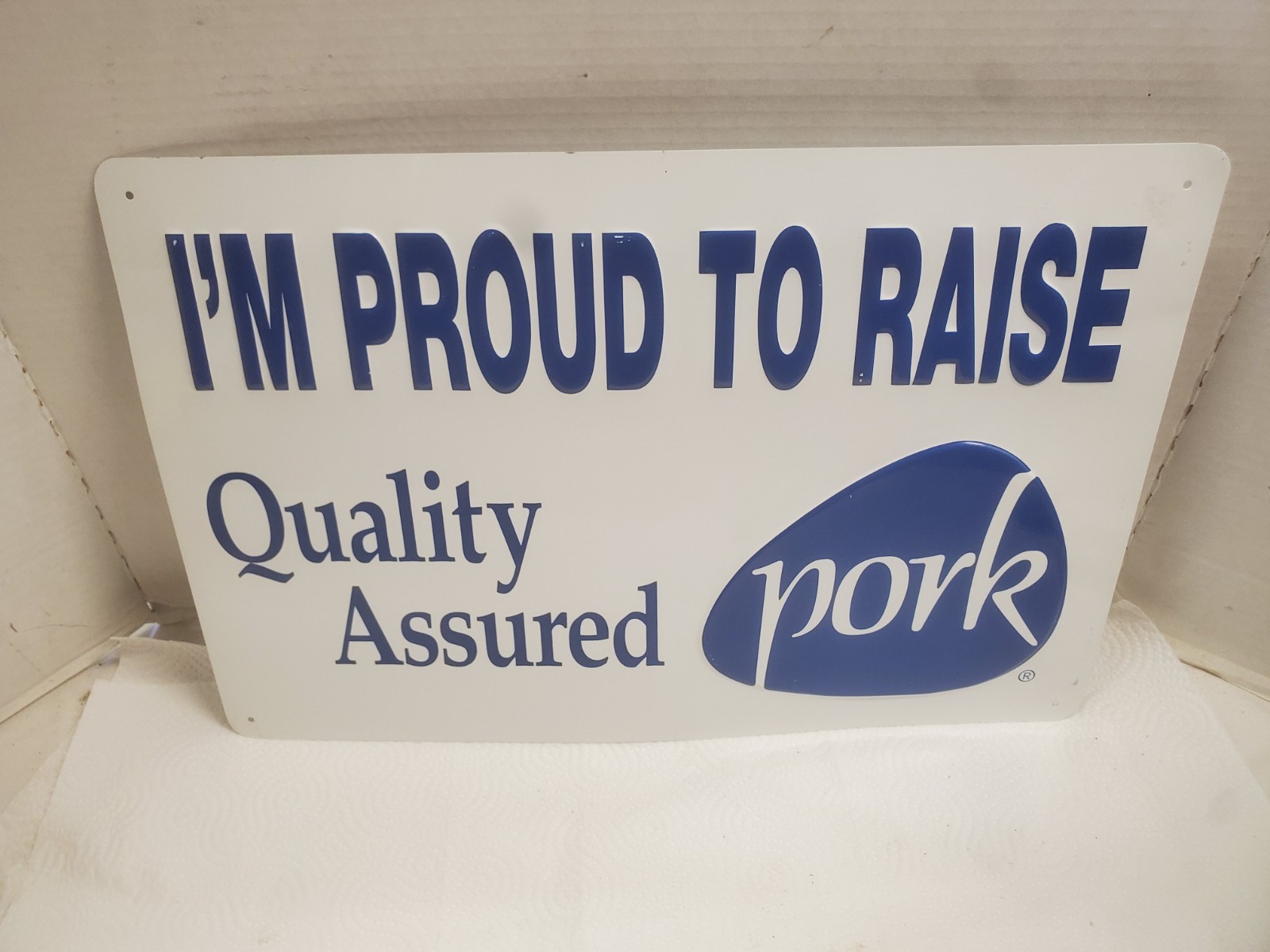 18″ X 12″ Metal Sign I’m Proud To Raise Quality Assured Pork Farm Decor