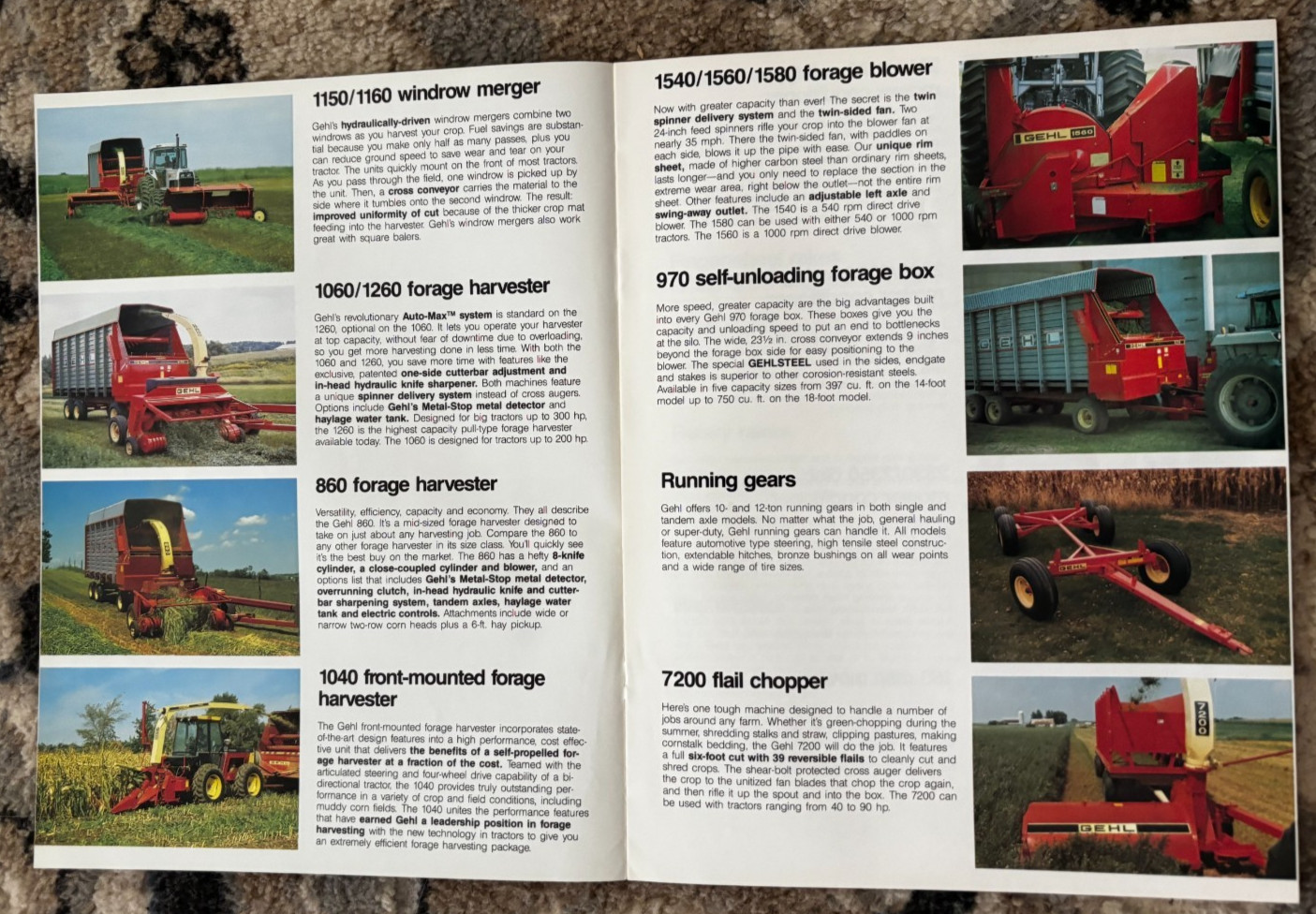 Gehl Farm Equipment Buyers Guide for 1990 Brochure DCPA26