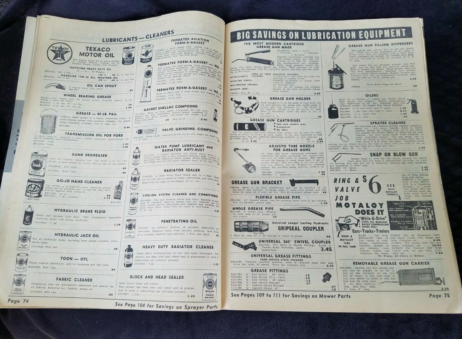 1963 Catalog Central Tractor Parts Co Des Moines Iowa Tools Lubricants Parts