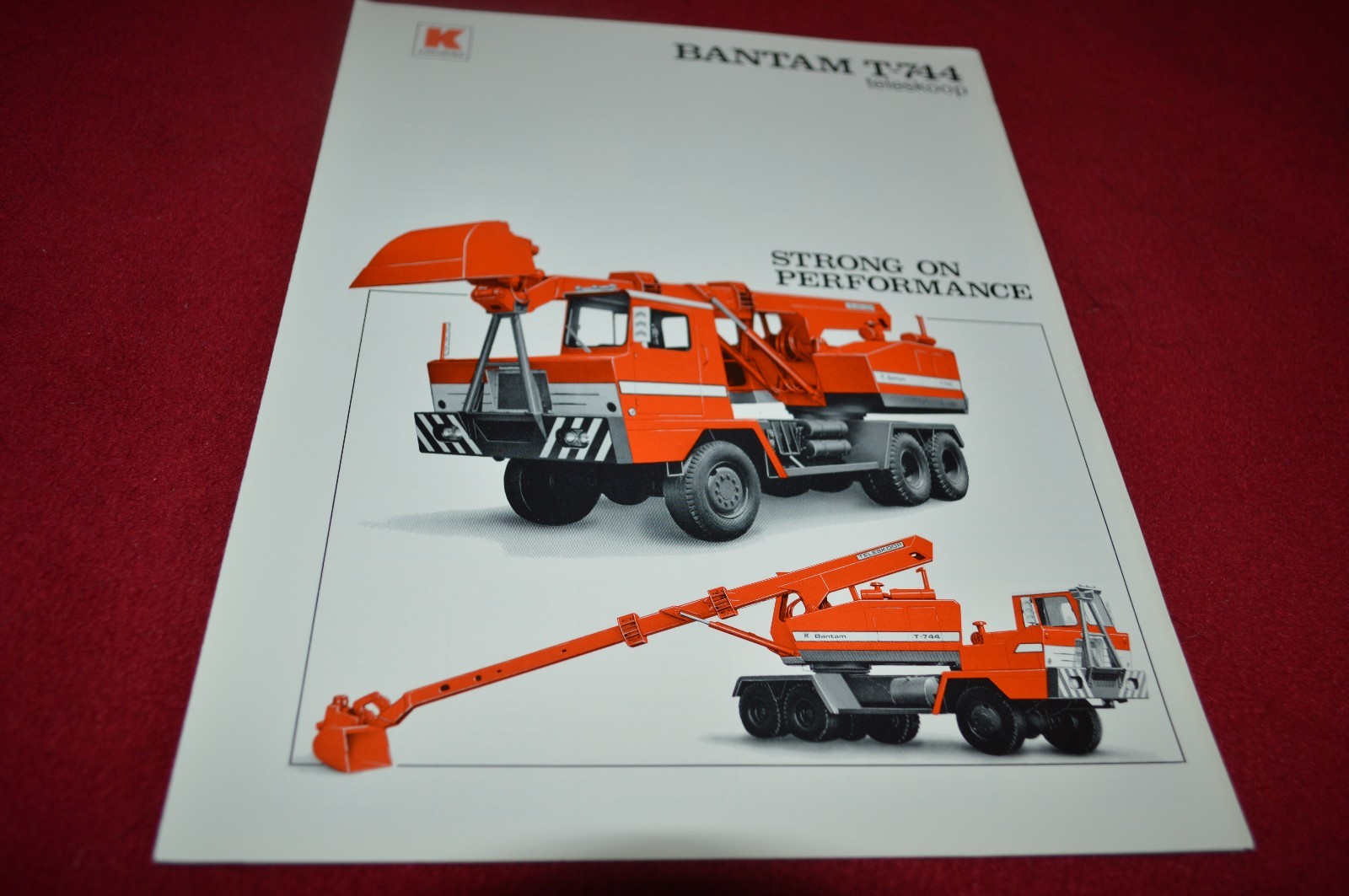 Koehring Bantam T-744 Teleskoop Dealers Brochure YABE12 ver9