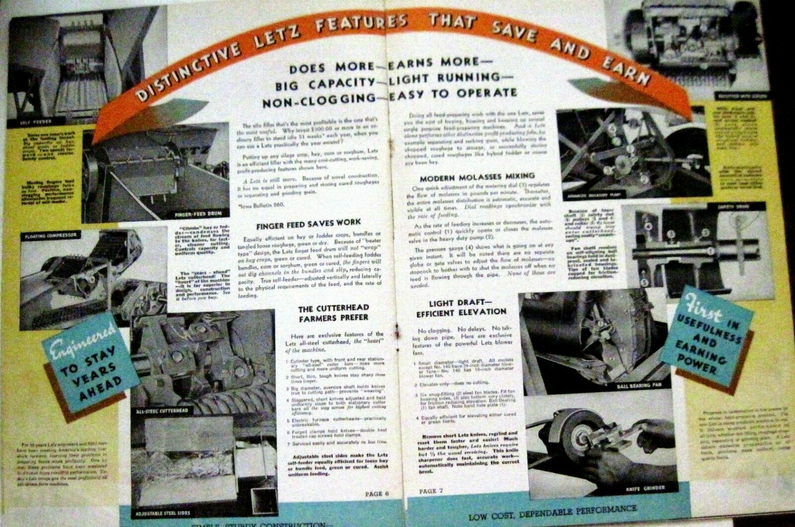 1939 Catalog “Letz” Farm Equipment w/ (4) Pamphlets – Describes Cows Stomach *