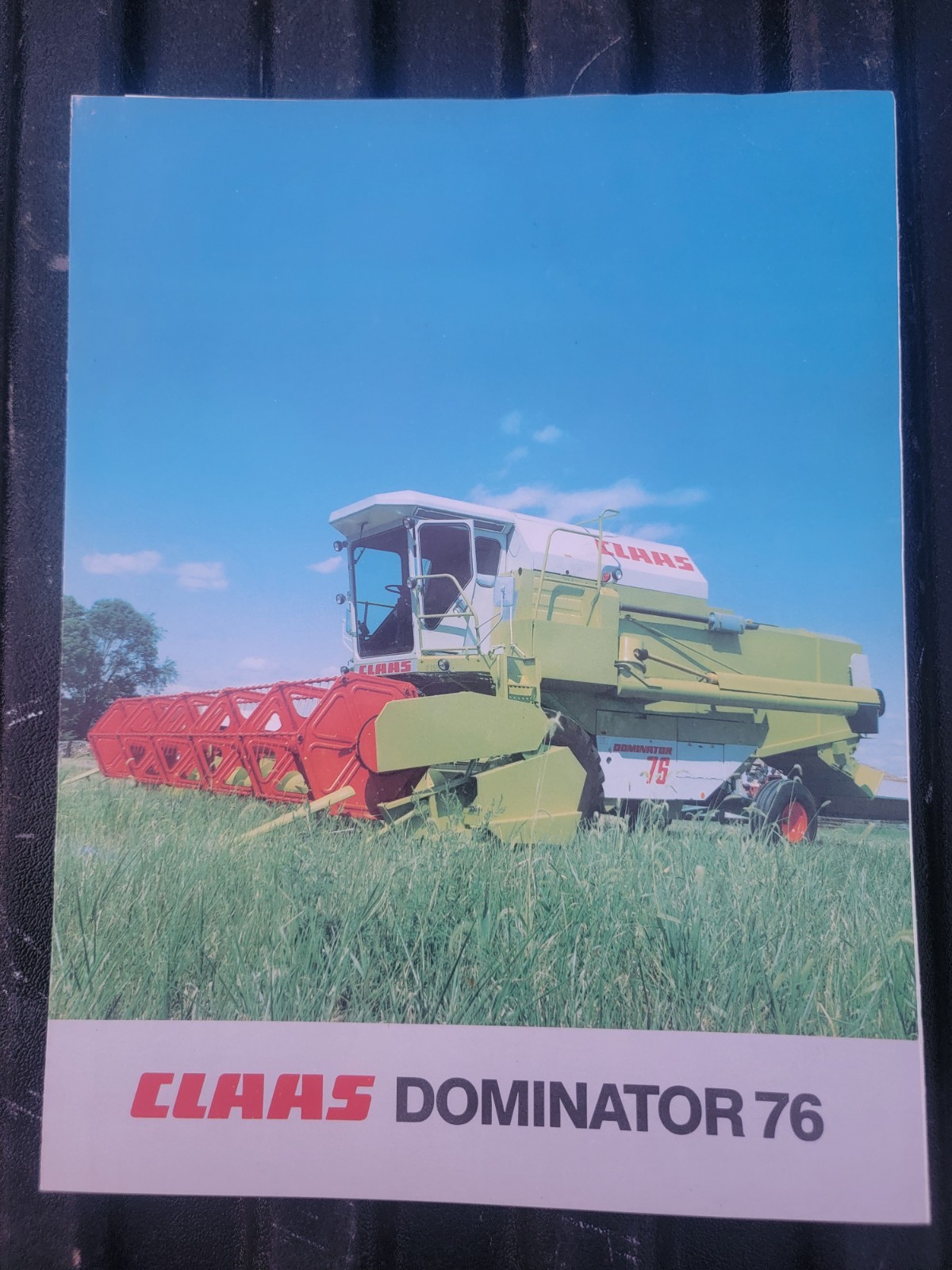 VINTAGE RARE CLAAS DOMINATOR 76 Farm Combine Brochure Machinery 1980s