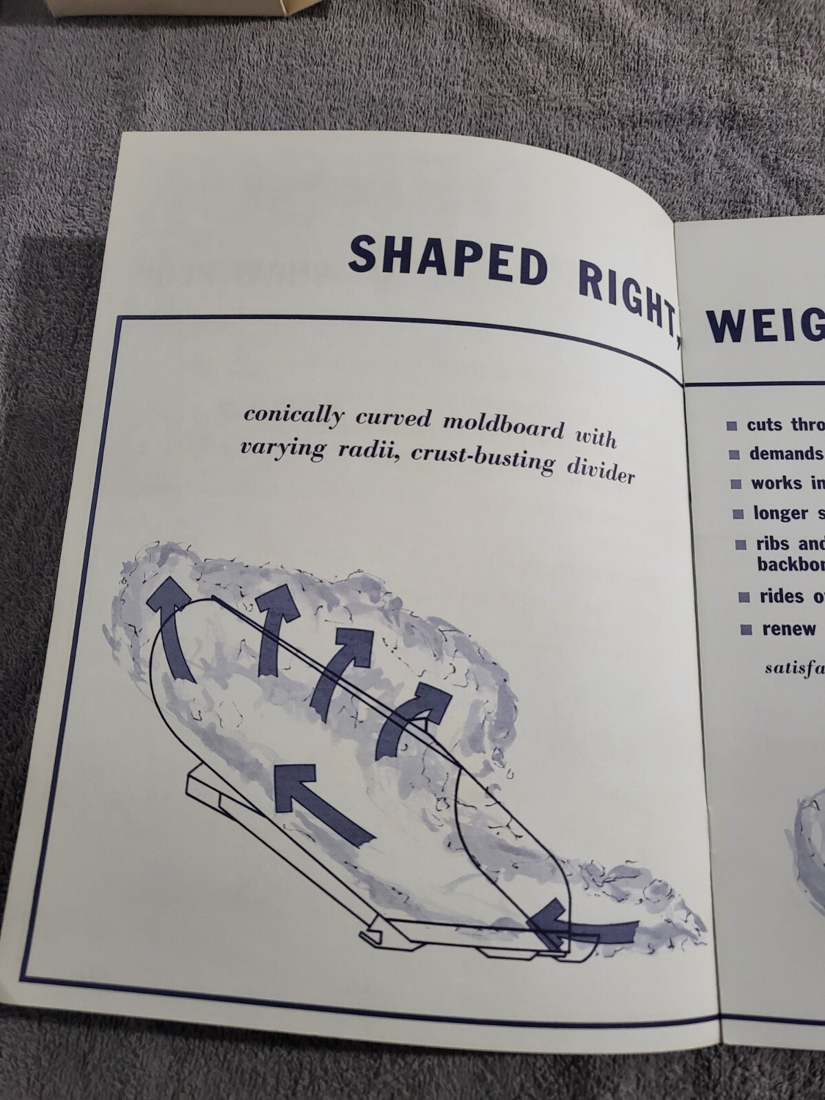 1965 Balderson V Snow Plow Blades Attachments Tractor Construction Grader Dozer