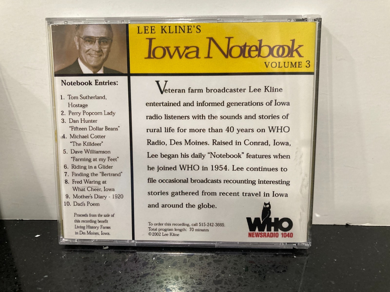 Set of 3 Lee Kline’s Iowa Notebook CD’s
