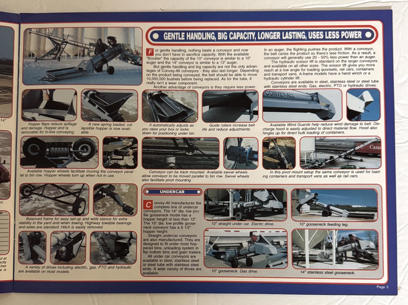 Vintage 1990’s Agricultural Farm Equipment Convey-All Product Catalog Tenders