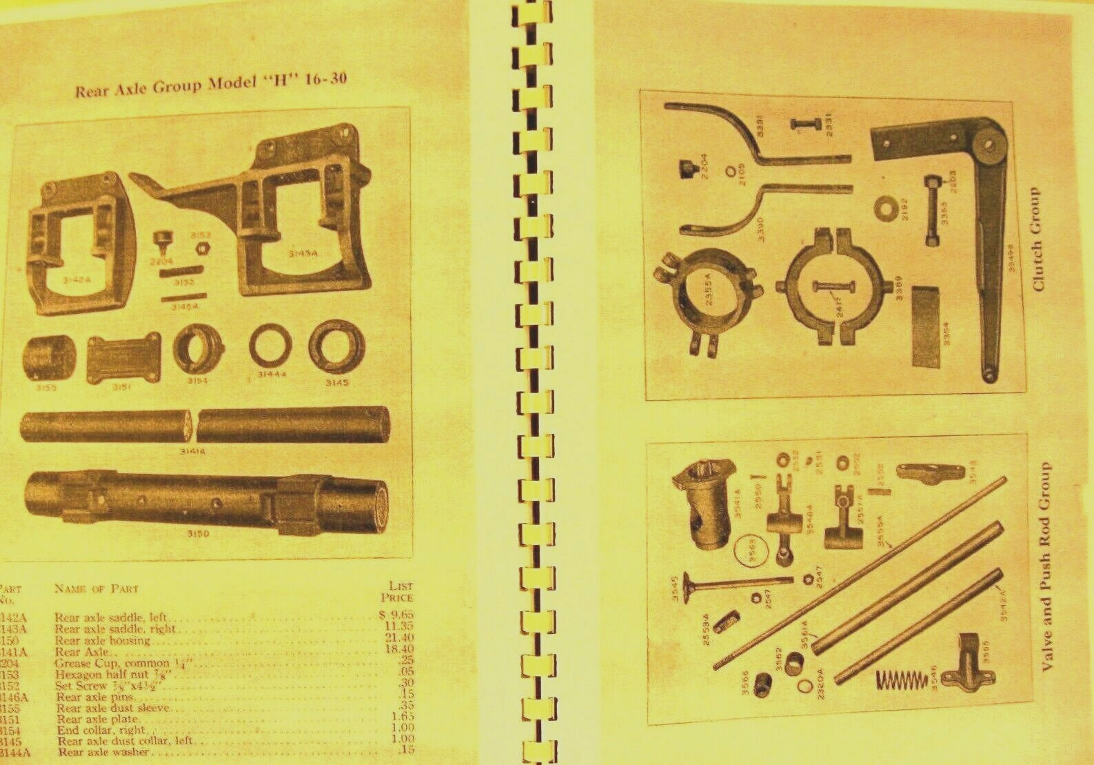 Eagle All Purpose Tractors Supplement Model “H” Tractor Parts 13-25,16-30,20-40