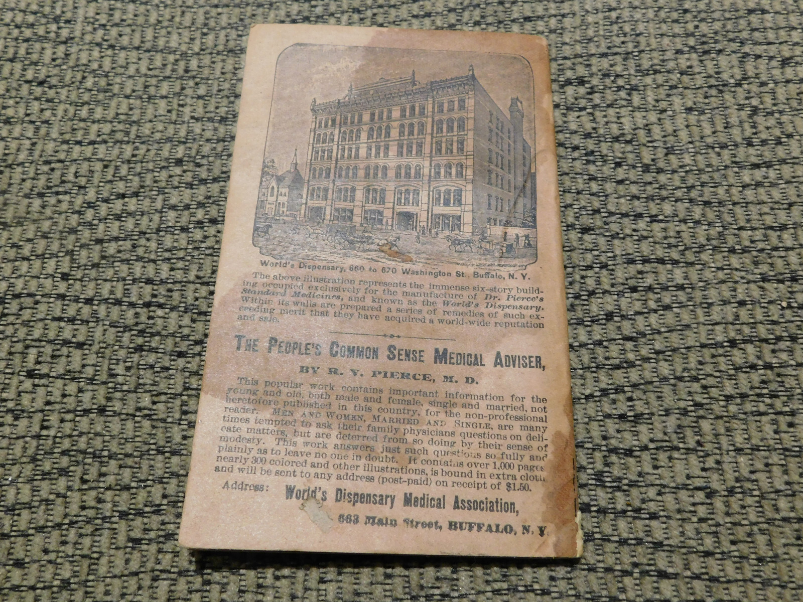 1892 1893 Pierce’s Memorandum Account Book Farm Equipment Notebook 5.6 x 3.4″