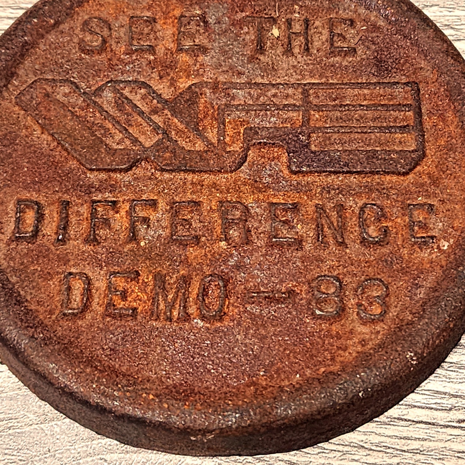 White Farm Equipment 1983 Cast Iron Promotional Disc “See the Difference Demo”