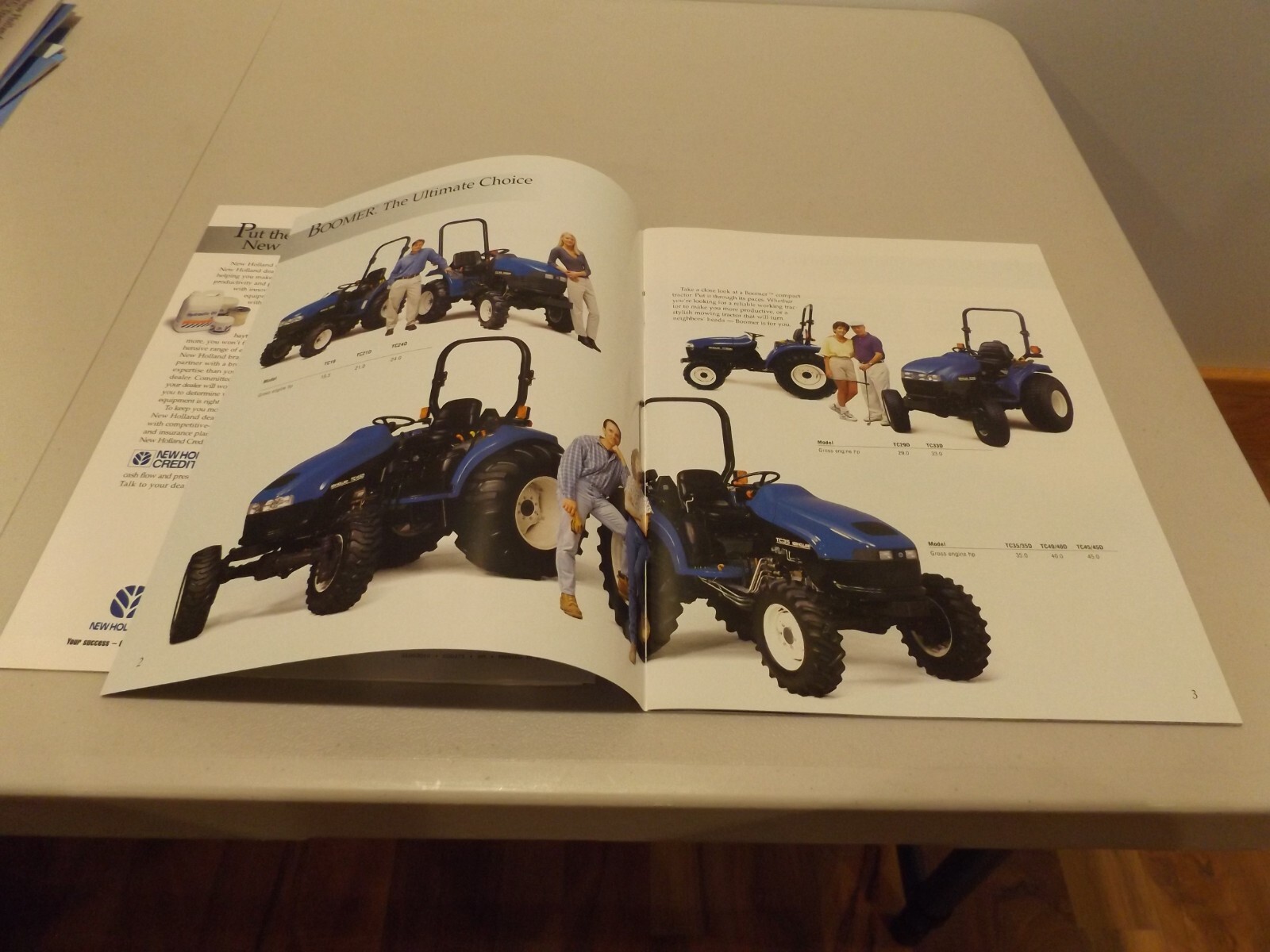 2-pc. NEW HOLLAND BOOMER COMPACT TRACTORS, LIT # 31001882, 31003010 2003