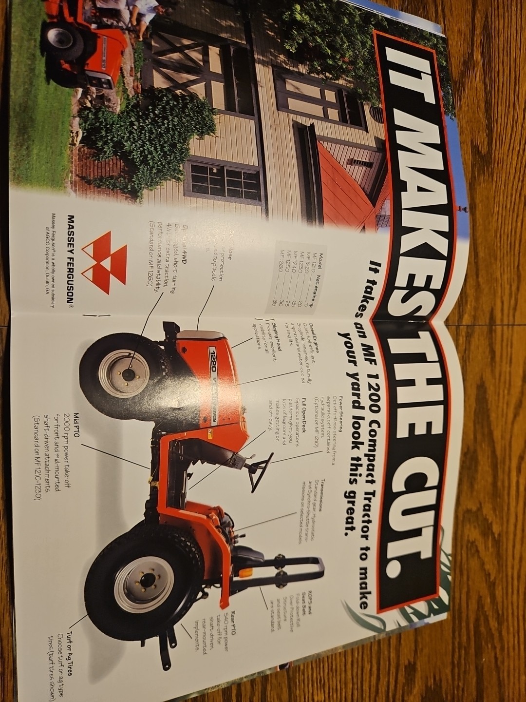 Massey Ferguson Farm Profit Magazine For Fall 1995 Brochure MF 8570 Combine