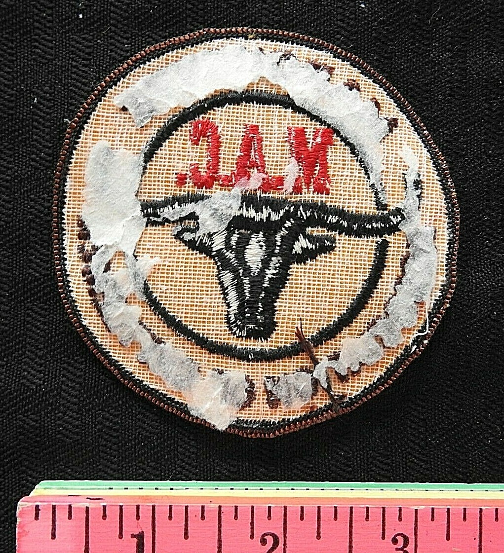c1970 MAC MARQUETTE MI “MICHIGAN ASSOCIATION OF CATTLEMEN” BEEF COW JACKET PATCH