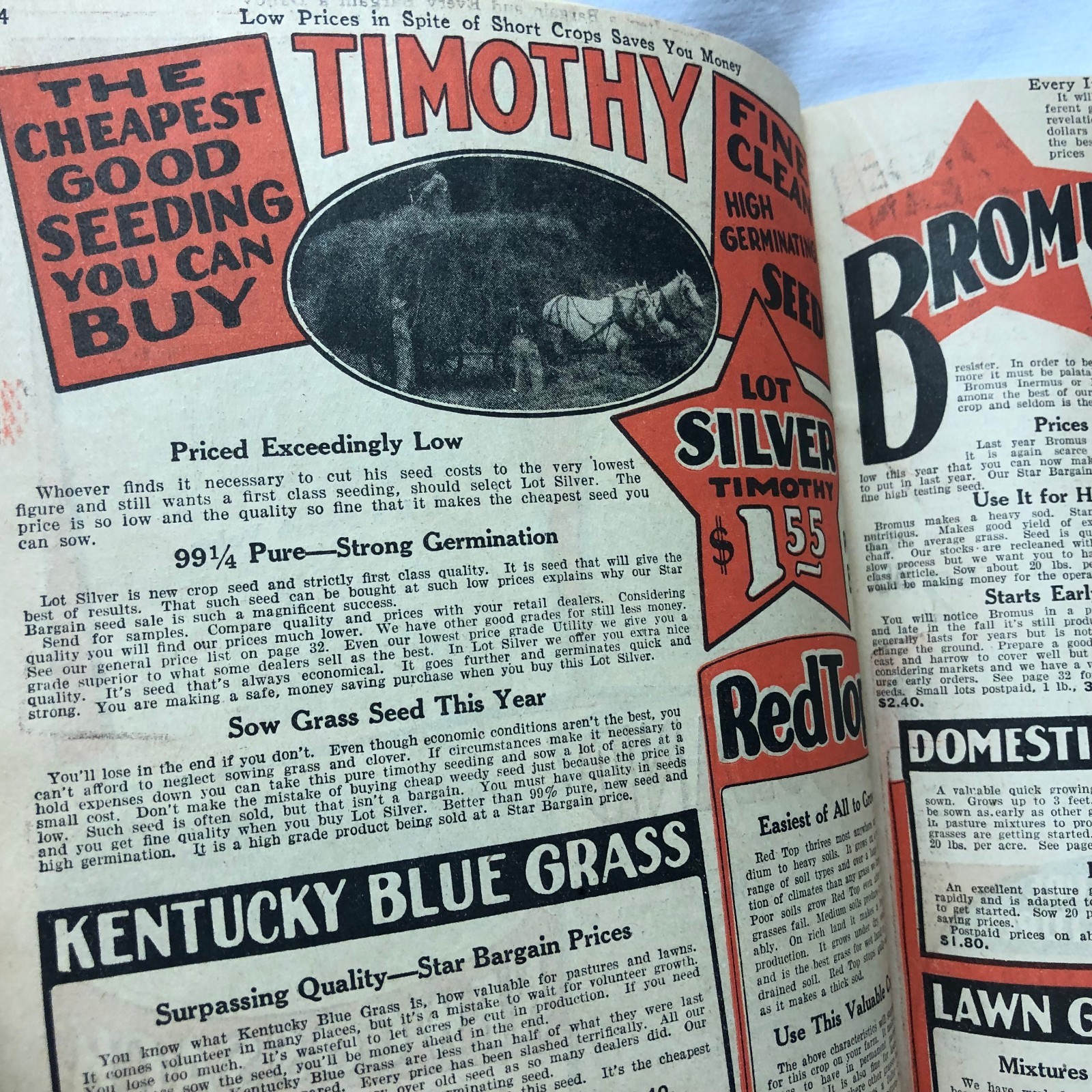 Vintage 1920-30’s America’s Field Seed Co. Booklet Farming
