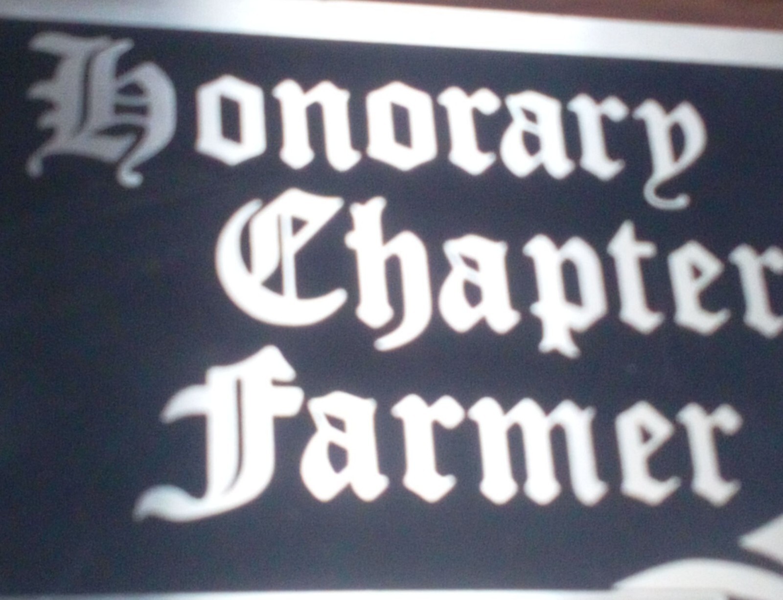 FFA Future Farmers of America Honorary Chapter Farmer Wall Plaque sign