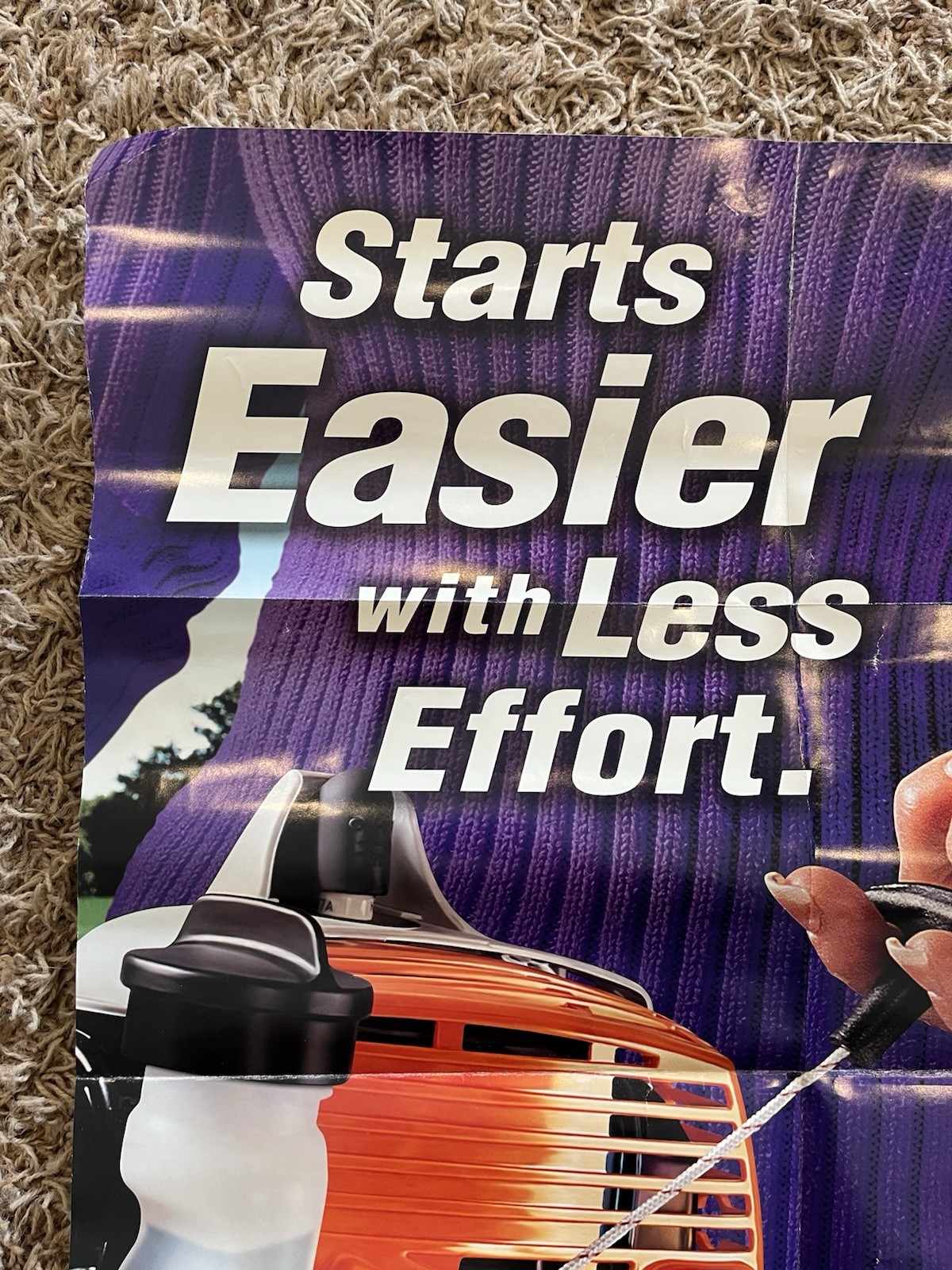 Vintage 2003 Stihl Easy 2 Start FS 46C Advertising Poster Folded Damage Tool