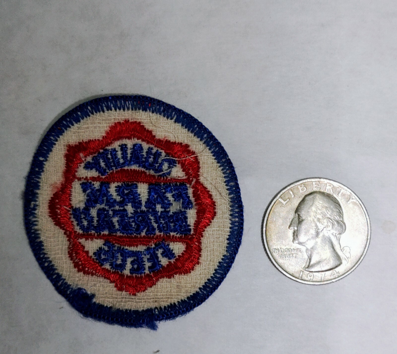 Vintage Farm Bureau Quality Feeds Embroidered Sew on Patch 2″, Agricultural GUC