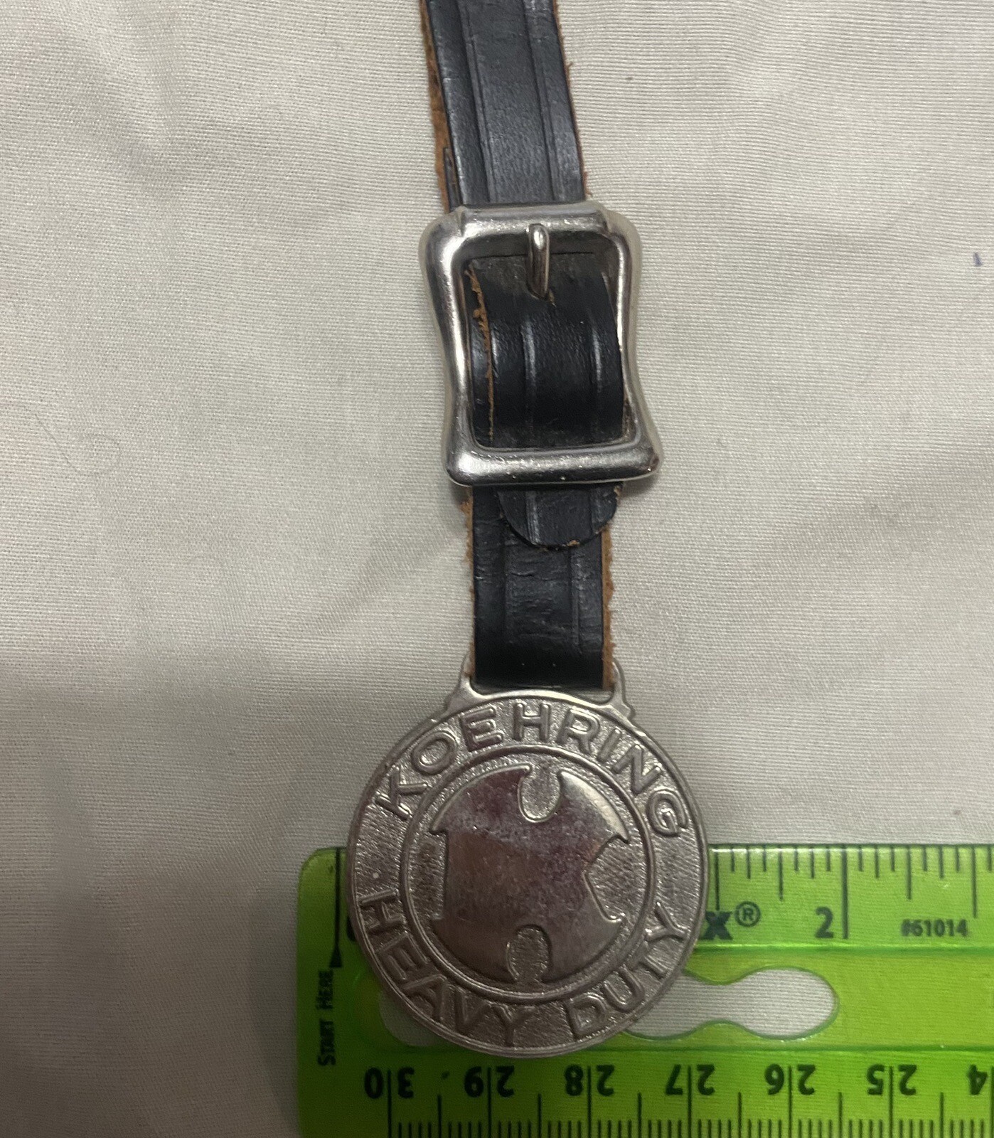 Vintage Watch Fob Koehring Heavy Duty Equipment Power Shovels Cranes Milwaukee