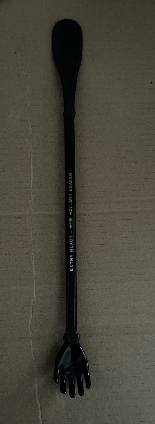 Vtg Extra reach Sperry New Holland Loader Back scratcher shoe horn 2 for 1