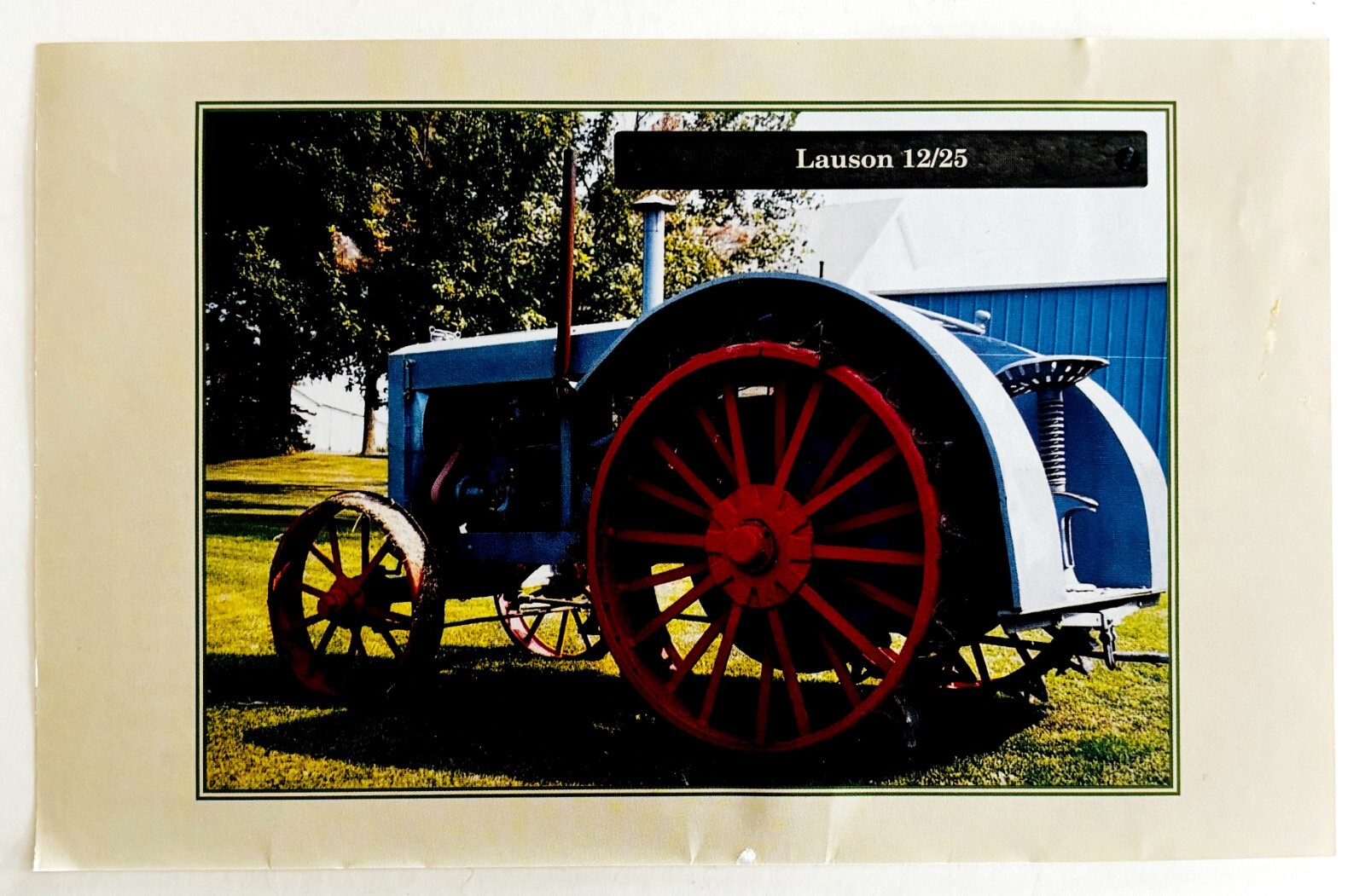 1921 Lauson 12/25 Antique Tractor 1970-80s Book Print Agriculture Farming C80B