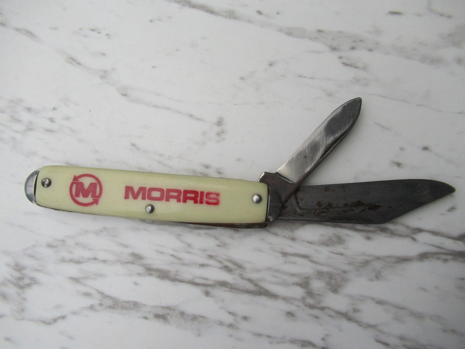 Small Pocket Folding Knife 2 Blade 6″ Long Morris Rod Weeder Farm Equipment