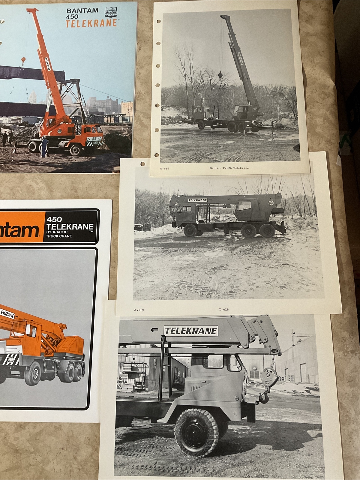 Lot Of Bantam, Koehring Telekrane, Telekruiser, Aquakrane Literature, Brochures