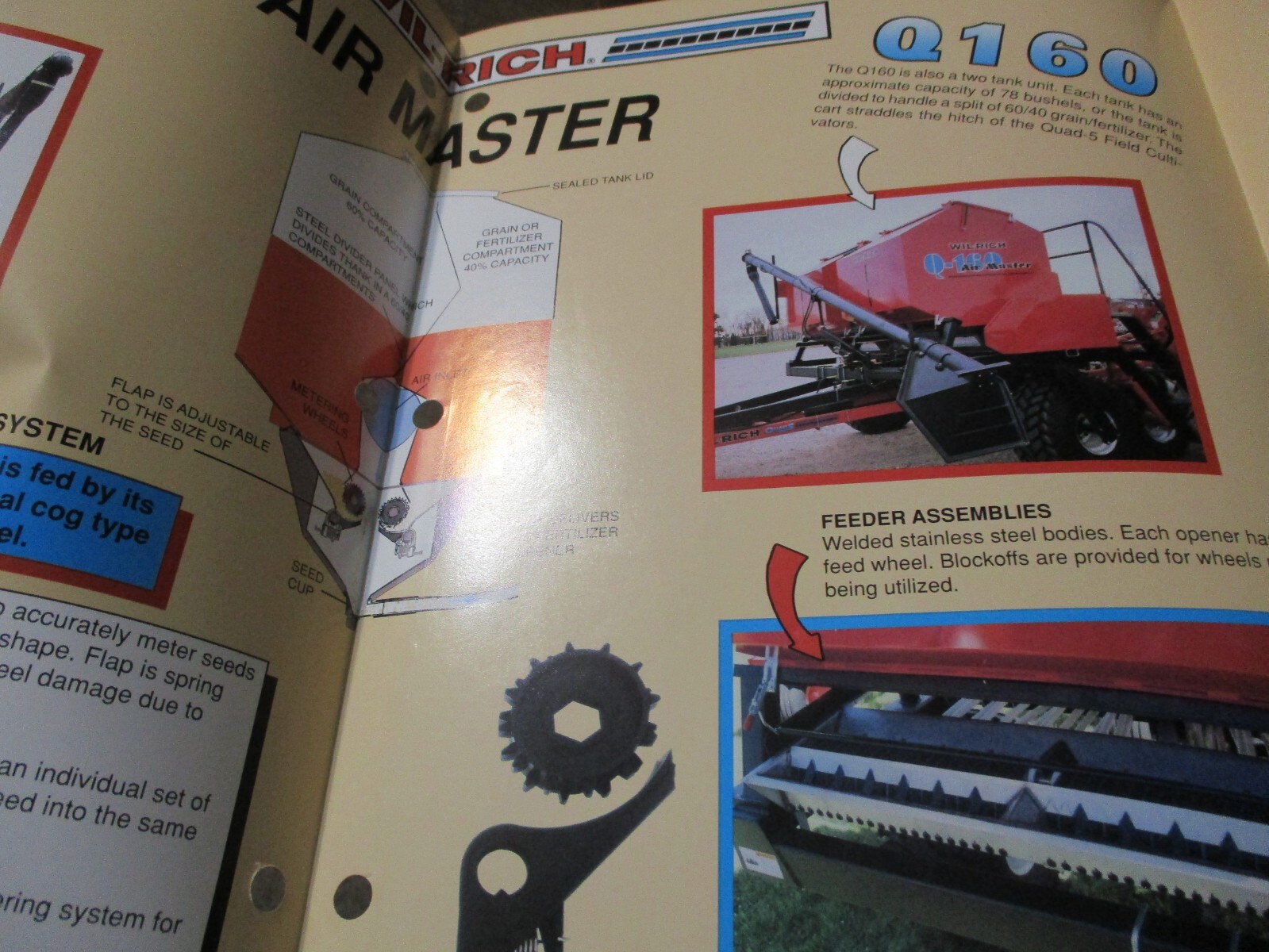 Wil-Rich Air Seeder, Air Master Sales/Specifications Brochures, 2 items