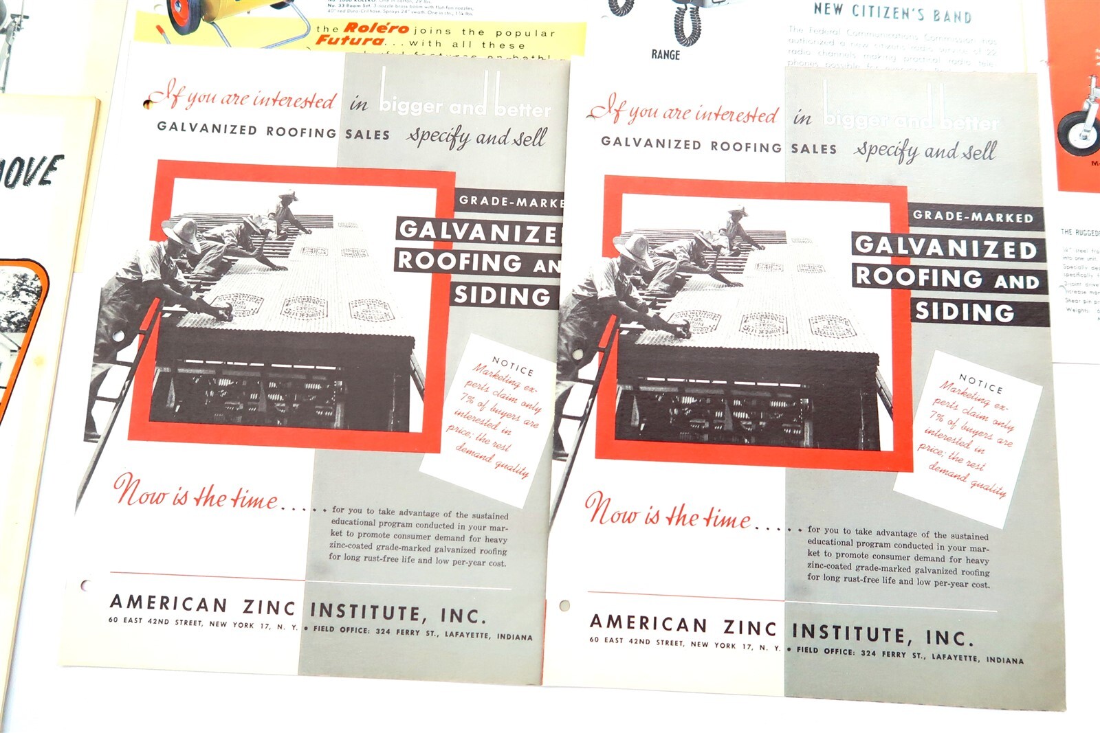 x21 Vintage 1950’s – 1960’s MIXED Brochures Tractors, Sprayers, Bailer, Cleaner