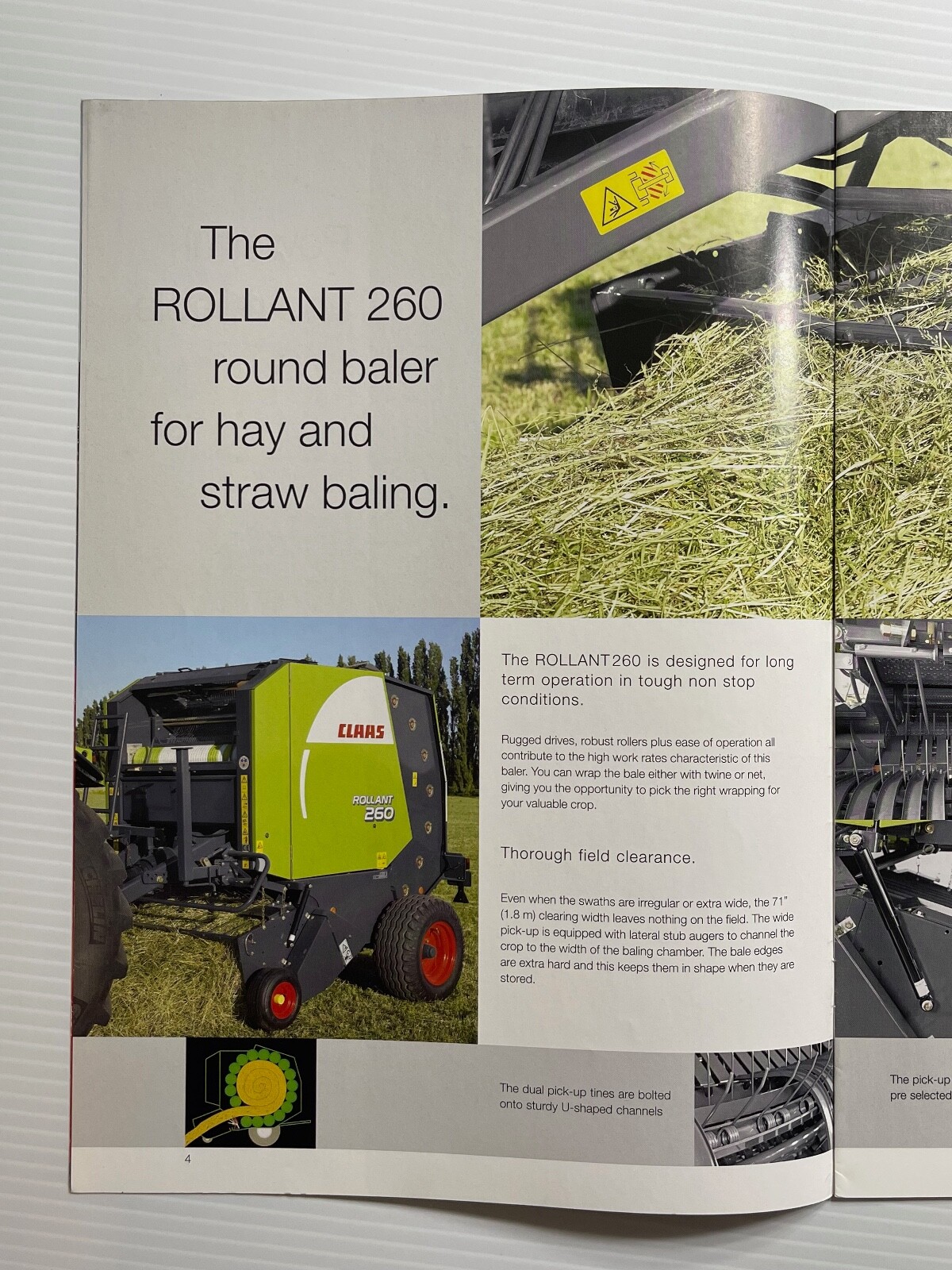 CLAAS Rollant 260 Round Baler Sales Brochure *2008* (Showroom Sales Book)