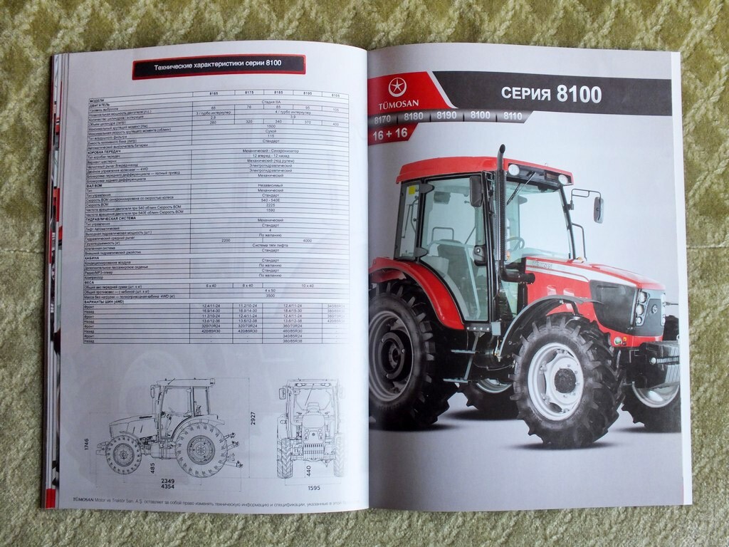 TUMOSAN Agricultural Tractors Farm Equipment Brochure Tümosan Catalog 2023