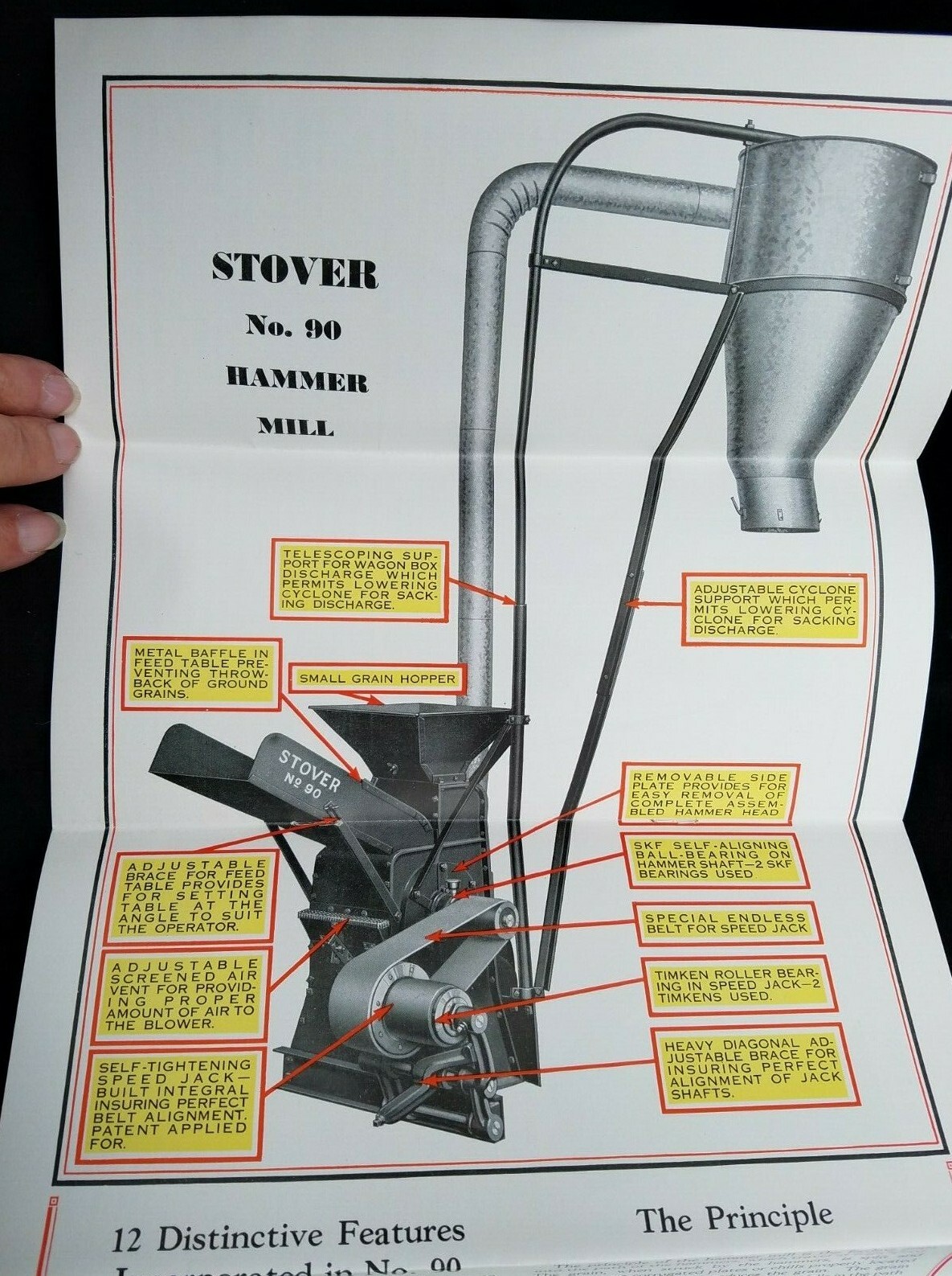 1930 Brochure Stover Hammer Mills Stover Mfg & Engine Co Freeport IL Grain Mill