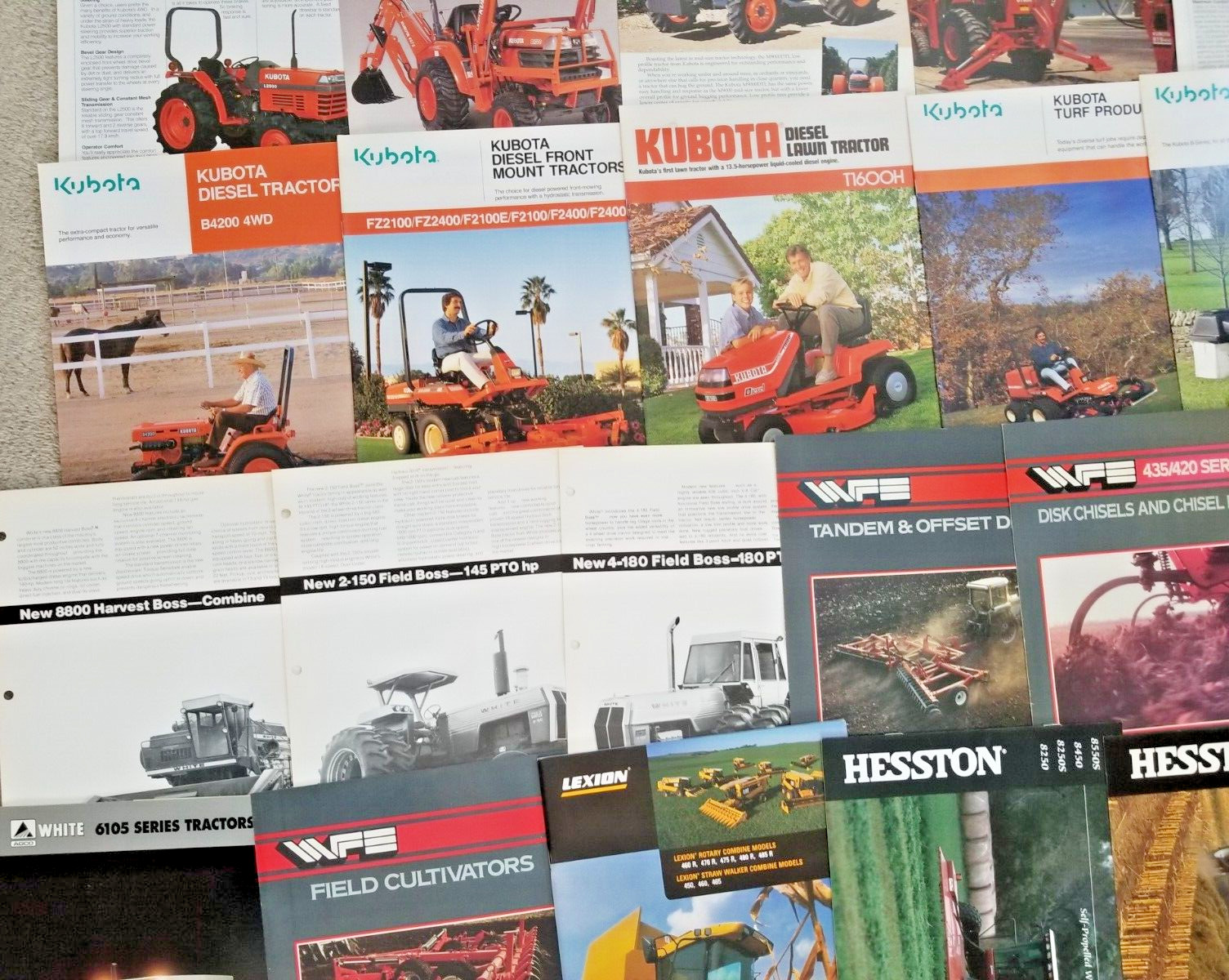10 Pounds Of Tractor and Implement Brochures/Spec Sheets – 150+ 1980’s and Up