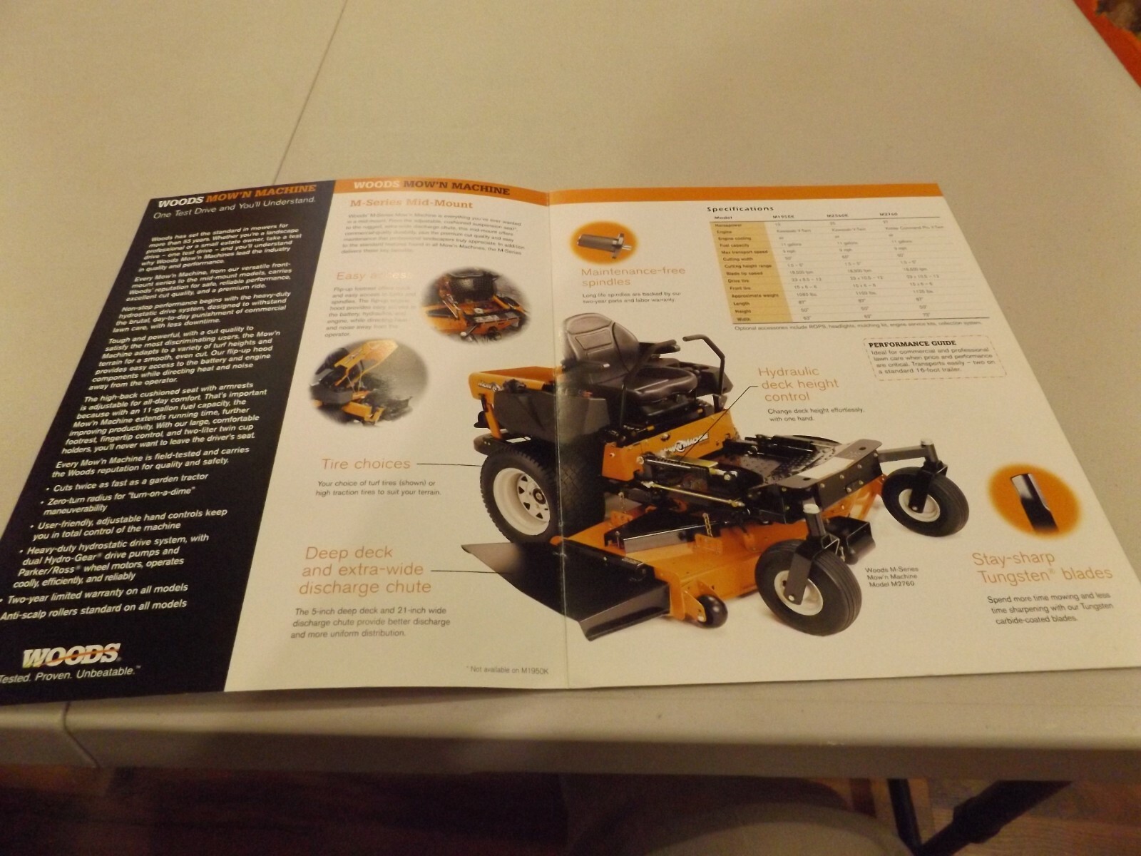 WOODS MOW’N MACHINE M-SERIES, F-SERIES, LIT. # B-02032-PR 2003