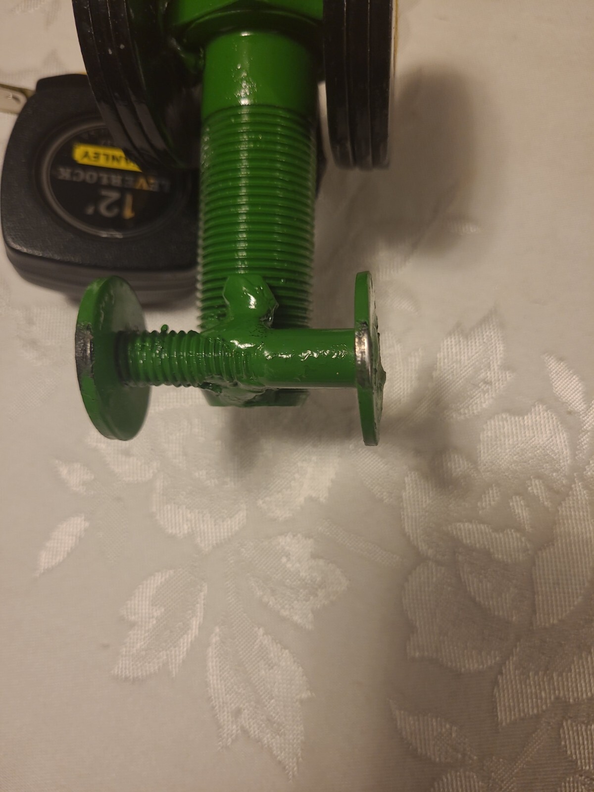 Custom Handmade Farm Tractor Scrap Bolts & Nuts – Black, Green 3 1/2″ H x 5″ L